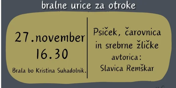 BRALNE URICE ZA OTROKE: Psiček, čarovnica in tri srebrne žličke
